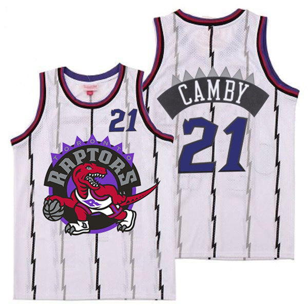 Raptors 21 Marcus Camby White Big Logo Retro Jersey 7 Raptors 21 Marcus Camby White Big Logo Retro Jersey 7