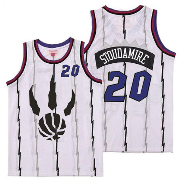 Raptors 20 Damon Stoudamire White Throwback Jersey Raptors 20 Damon Stoudamire White Throwback Jersey