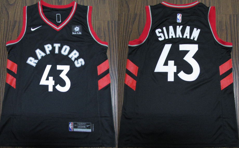 Raptors 43 Pascal Siakam Black Nike Swingman Jersey Raptors 43 Pascal Siakam Black Nike Swingman Jersey