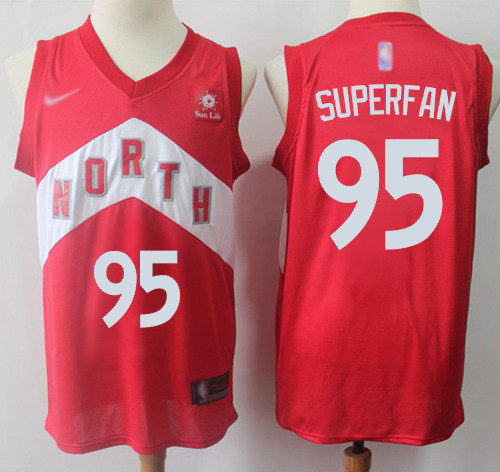 Raptors #95 Superfan Red Basketball Swingman Earned Edition Jersey Raptors #95 Superfan Red Basketball Swingman Earned Edition Jersey