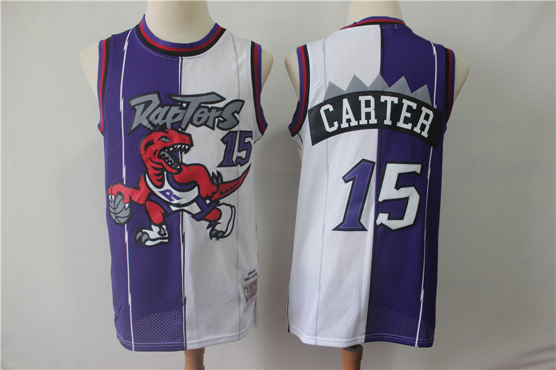 Raptors 15 Vince Carter Purple White Split Swingman Jersey Raptors 15 Vince Carter Purple White Split Swingman Jersey