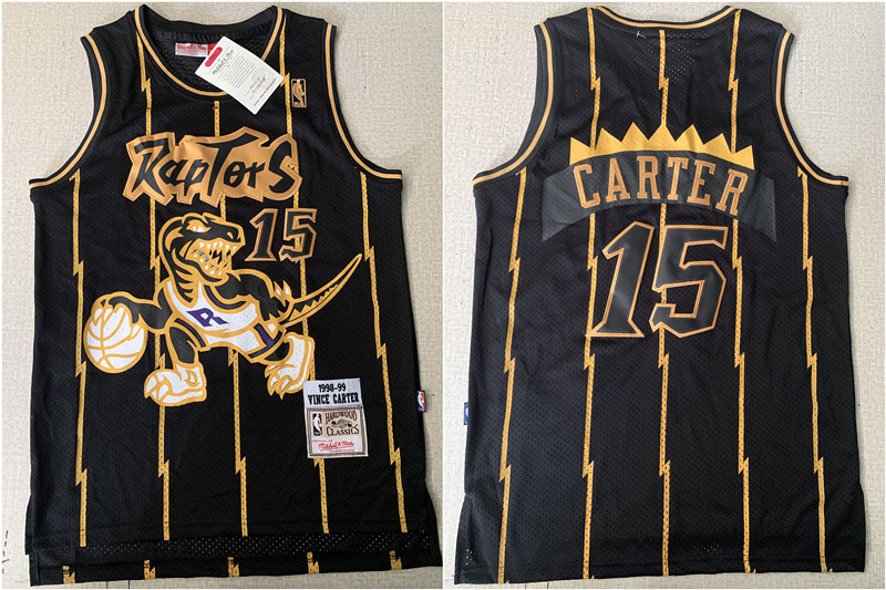 Raptors 15 Vince Carter Black 1998-99 Hardwood Classics Mesh Jersey Raptors 15 Vince Carter Black 1998-99 Hardwood Classics Mesh Jersey