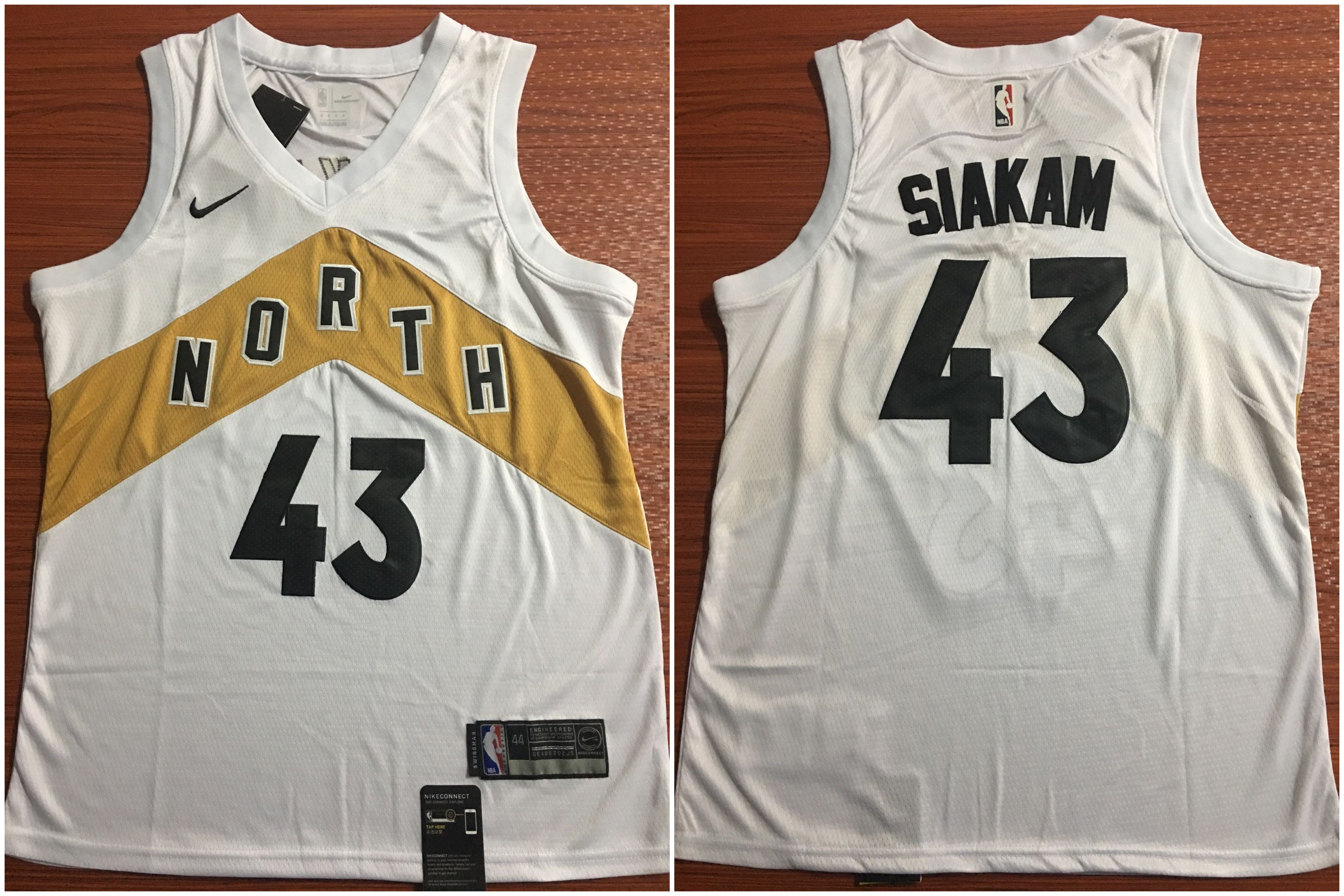 Raptors 43 Pascal Siakam white Nike Swingman Jersey Raptors 43 Pascal Siakam white Nike Swingman Jersey
