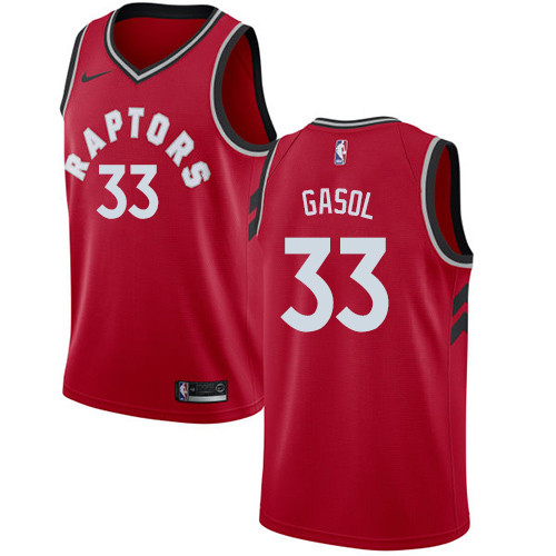 Raptors #33 Marc Gasol Red Basketball Swingman Icon Edition Jersey Raptors #33 Marc Gasol Red Basketball Swingman Icon Edition Jersey