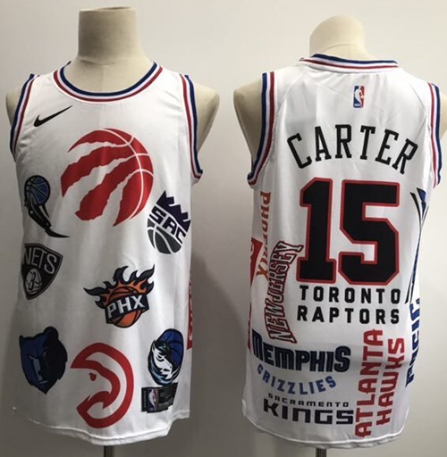 Raptors #15 Vince Carter White Basketball Swingman Jointly Team Jersey Raptors #15 Vince Carter White Basketball Swingman Jointly Team Jersey