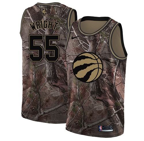 Nike Raptors #55 Delon Wright Camo NBA Swingman Realtree Collection Jersey