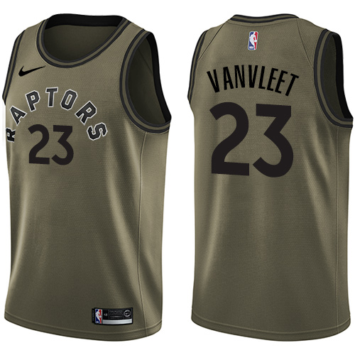 Nike Raptors #23 Fred VanVleet Green Salute to Service NBA Swingman Jersey Nike Raptors #23 Fred VanVleet Green Salute to Service NBA Swingman Jersey