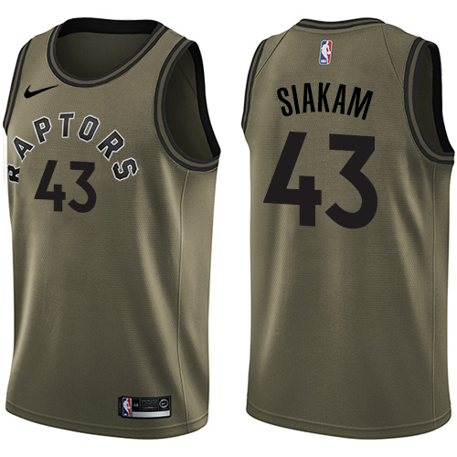 Nike Raptors #43 Pascal Siakam Green Salute to Service NBA Swingman Jersey Nike Raptors #43 Pascal Siakam Green Salute to Service NBA Swingman Jersey