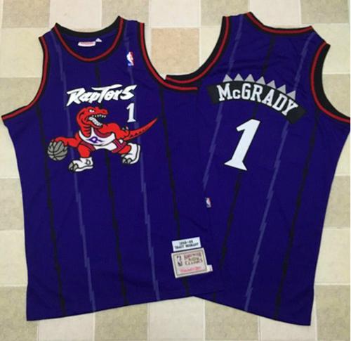 Mitchell And Ness Raptors #1 Tracy Mcgrady Purple Throwback Stitched NBA Jersey Mitchell And Ness Raptors #1 Tracy Mcgrady Purple Throwback Stitched NBA Jersey
