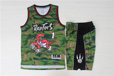Raptors 1 Tracy McGrady Camo Swingman Jersey(With Shorts) Raptors 1 Tracy McGrady Camo Swingman Jersey(With Shorts)