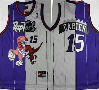 Toronto Raptors #15 Vince Carter Men's Stitched NBA Split Jersey Toronto Raptors #15 Vince Carter Men's Stitched NBA Split Jersey
