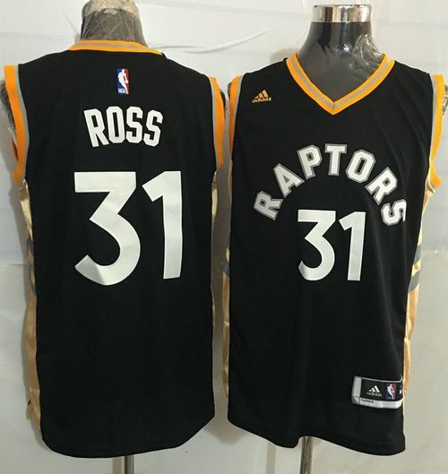 Raptors #31 Terrence Ross Black Gold Stitched NBA Jersey Raptors #31 Terrence Ross Black Gold Stitched NBA Jersey