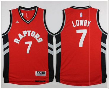 Revolution 30 Toronto Raptors #7 Kyle Lowry Red Stitched NBA Jersey