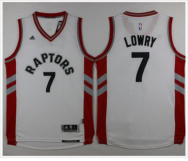 Toronto Raptors #7 Kyle Lowry White Stitched NBA Jersey