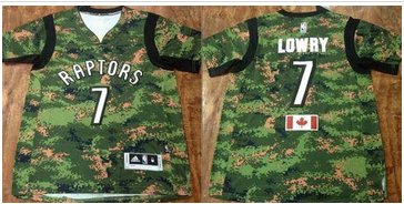 Toronto Rapters #7 Kyle Lowry Camo Pride Stitched NBA Jersey