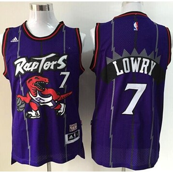 Toronto Raptors #7 Kyle Lowry Purple Hardwood Classics Stitched NBA Jersey