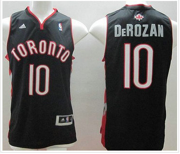Toronto Raptors #10 DeMar DeRozan Revolution 30 Black Stitched NBA Jersey