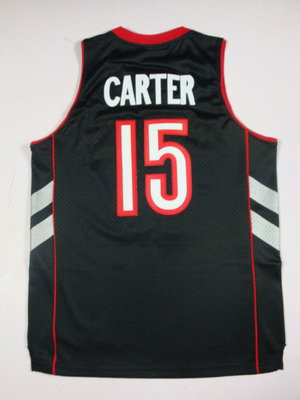Toronto Raptors #15 Vince Carter Black Jersey