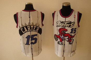 Toronto Raptors 15 CARTER white SWINGMAN jerseys