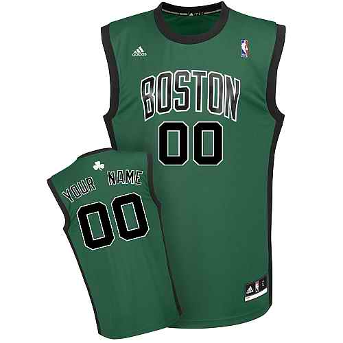 Boston Celtics Custom Green Black Number Adidas Alternate Jersey Boston Celtics Custom Green Black Number Adidas Alternate Jersey