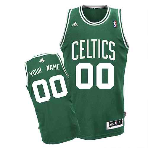 Boston Celtics Custom Swingman Green White Number Road Jersey Boston Celtics Custom Swingman Green White Number Road Jersey