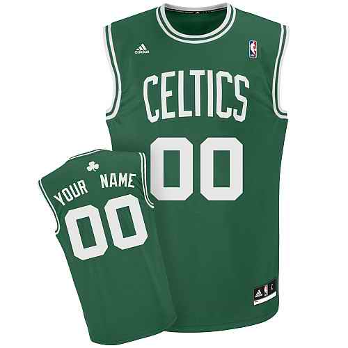 Boston Celtics Custom Green White Number Adidas Road Jersey Boston Celtics Custom Green White Number Adidas Road Jersey
