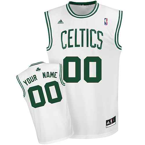 Boston Celtics Custom White Adidas Home Jersey Boston Celtics Custom White Adidas Home Jersey