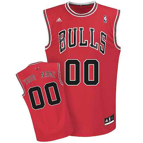 Chicago Bulls Custom Red Adidas Jersey Chicago Bulls Custom Red Adidas Jersey