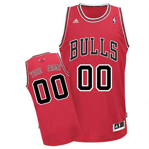Chicago Bulls Custom Swingman Red Road Jersey Chicago Bulls Custom Swingman Red Road Jersey