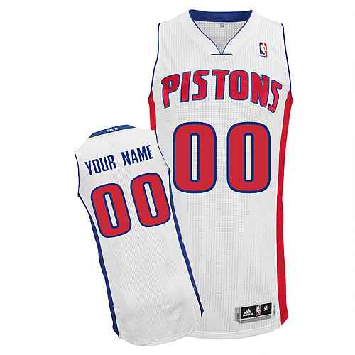 Detroit Pistons Custom White Home Jersey Detroit Pistons Custom White Home Jersey