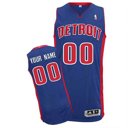 Detriot Pistons Custom Blue Road Jersey Detriot Pistons Custom Blue Road Jersey