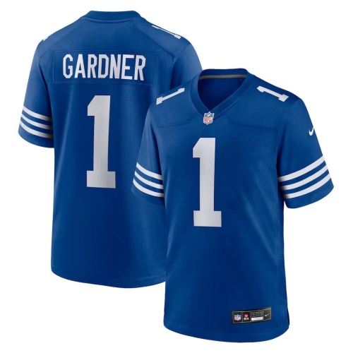 Men's Indianapolis Colts #1 Sauce Gardner Blue Vapor Limited Stitched Football Jersey Men's Indianapolis Colts #1 Sauce Gardner Blue Vapor Limited Stitched Football Jersey
