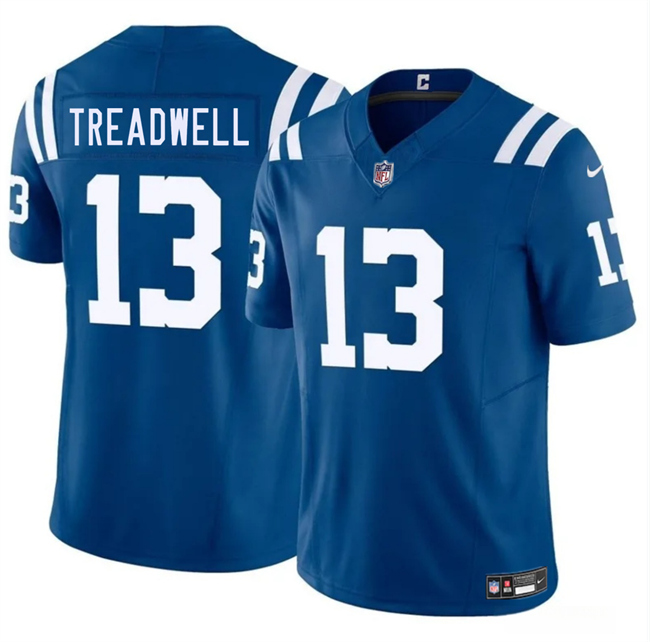 Men's Indianapolis Colts #13 Laquon Treadwell Blue 2025 F.U.S.E. Vapor Limited Stitched Football Jersey Men's Indianapolis Colts #13 Laquon Treadwell Blue 2025 F.U.S.E. Vapor Limited Stitched Football Jersey