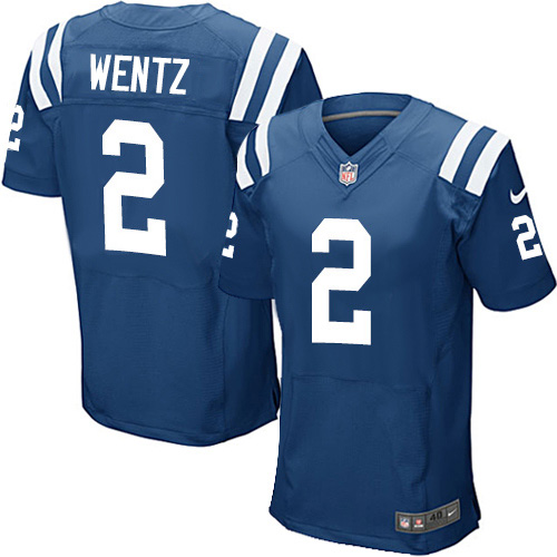 Indianapolis Colts #2 Carson Wentz Royal Blue Team Color Men's Stitched NFL Vapor Untouchable Elite Jersey Indianapolis Colts #2 Carson Wentz Royal Blue Team Color Men's Stitched NFL Vapor Untouchable Elite Jersey
