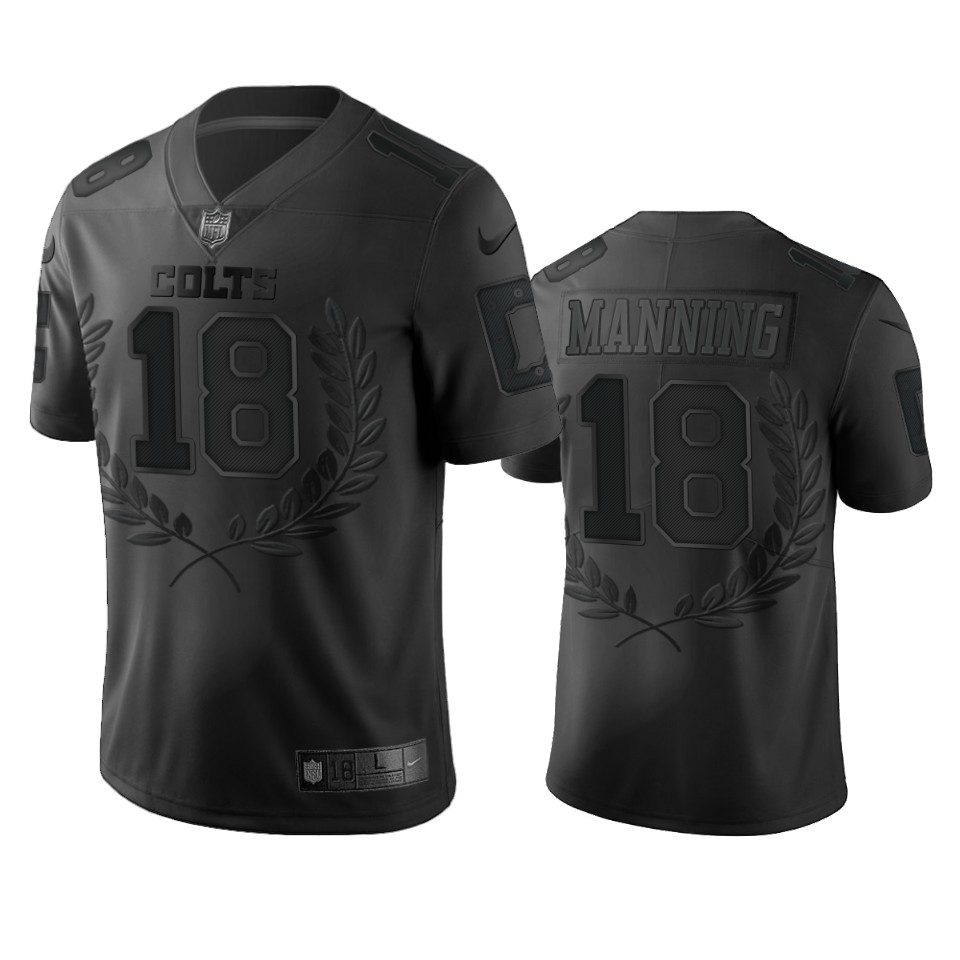 Indianapolis Colts #18 Peyton Manning Men's Nike Black NFL MVP Limited Edition Jersey Indianapolis Colts #18 Peyton Manning Men's Nike Black NFL MVP Limited Edition Jersey