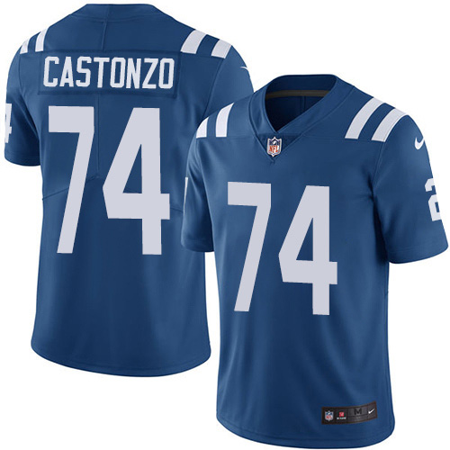 Nike Colts #74 Anthony Castonzo Royal Blue Team Color Men's Stitched NFL Vapor Untouchable Limited Jersey Nike Colts #74 Anthony Castonzo Royal Blue Team Color Men's Stitched NFL Vapor Untouchable Limited Jersey