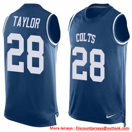 Nike Colts #28 Jonathan Taylor Royal Blue Team Color Men's Stitched NFL Limited Tank Top Jersey Nike Colts #28 Jonathan Taylor Royal Blue Team Color Men's Stitched NFL Limited Tank Top Jersey