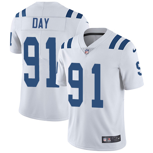 Nike Colts #91 Sheldon Day White Men's Stitched NFL Vapor Untouchable Limited Jersey Nike Colts #91 Sheldon Day White Men's Stitched NFL Vapor Untouchable Limited Jersey