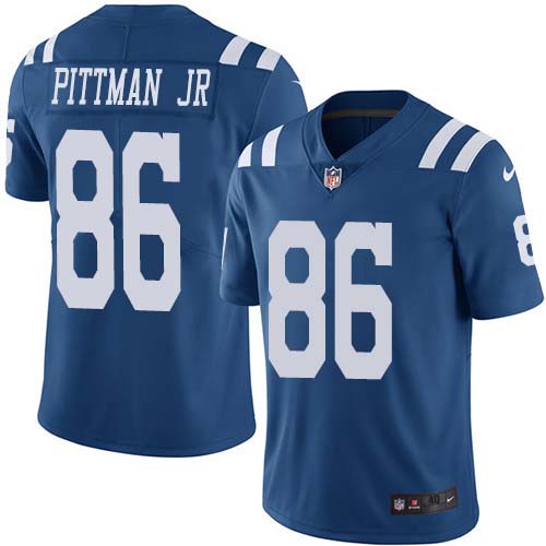 Nike Colts #86 Michael Pittman Jr. Royal Blue Men's Stitched NFL Limited Rush Jersey Nike Colts #86 Michael Pittman Jr. Royal Blue Men's Stitched NFL Limited Rush Jersey