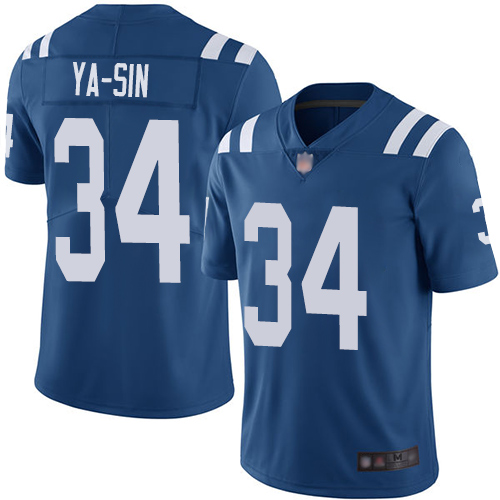Colts #34 Rock Ya-Sin Royal Blue Team Color Men's Stitched Football Vapor Untouchable Limited Jersey Colts #34 Rock Ya-Sin Royal Blue Team Color Men's Stitched Football Vapor Untouchable Limited Jersey
