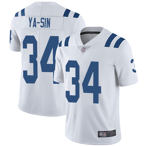 Colts #34 Rock Ya-Sin White Men's Stitched Football Vapor Untouchable Limited Jersey Colts #34 Rock Ya-Sin White Men's Stitched Football Vapor Untouchable Limited Jersey