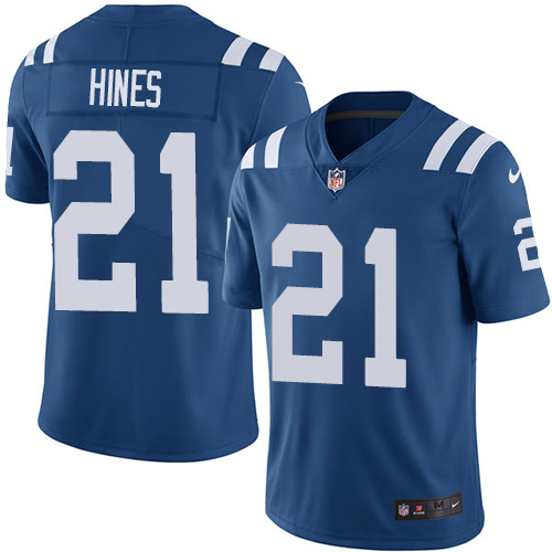 Nike Colts #21 Nyheim Hines Royal Blue Team Color Men's Stitched NFL Vapor Untouchable Limited Jersey Nike Colts #21 Nyheim Hines Royal Blue Team Color Men's Stitched NFL Vapor Untouchable Limited Jersey