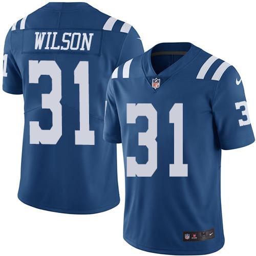 Nike Colts #31 Quincy Wilson Royal Blue Men's Stitched NFL Limited Rush Jersey Nike Colts #31 Quincy Wilson Royal Blue Men's Stitched NFL Limited Rush Jersey
