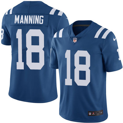 Nike Colts #18 Peyton Manning Royal Blue Team Color Men's Stitched NFL Vapor Untouchable Limited Jersey Nike Colts #18 Peyton Manning Royal Blue Team Color Men's Stitched NFL Vapor Untouchable Limited Jersey