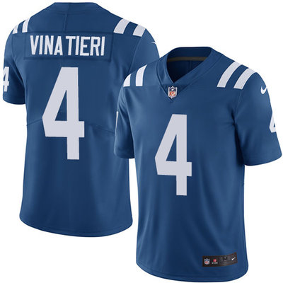 Nike Colts #4 Adam Vinatieri Royal Blue Team Color Men's Stitched NFL Vapor Untouchable Limited Jersey Nike Colts #4 Adam Vinatieri Royal Blue Team Color Men's Stitched NFL Vapor Untouchable Limited Jersey
