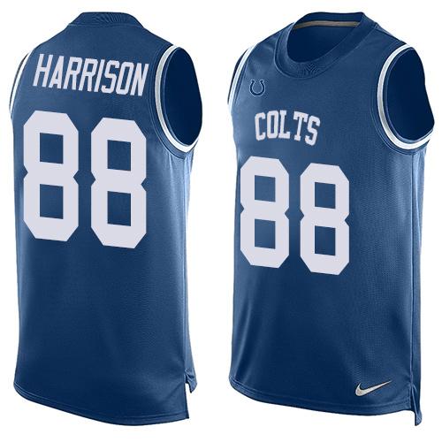 Nike Colts #88 Marvin Harrison Royal Blue Team Color Men's Stitched NFL Limited Tank Top Jersey Nike Colts #88 Marvin Harrison Royal Blue Team Color Men's Stitched NFL Limited Tank Top Jersey