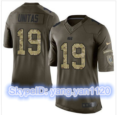 Nike Indianapolis Colts #19 Johnny Unitas Green Men''s Stitched NFL Limited Salute To Service Jersey Nike Indianapolis Colts #19 Johnny Unitas Green Men''s Stitched NFL Limited Salute To Service Jersey