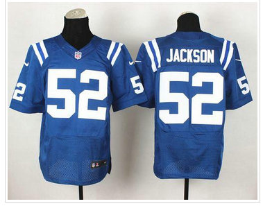 New Indianapolis Colts #52 D'Qwell Jackson Royal Blue Team Color NFL Elite Jersey