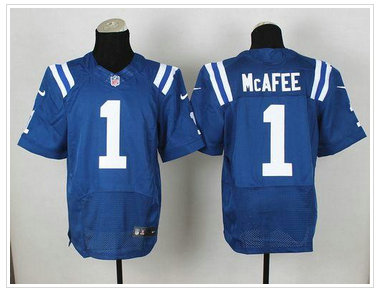 New Indianapolis Colts #1 Pat McAfee Blue Team Color NFL Elite Jersey
