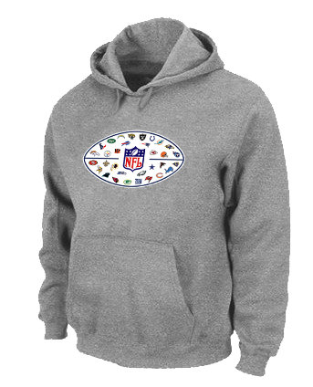 NFL Logo Pullover Hoodie L.Grey